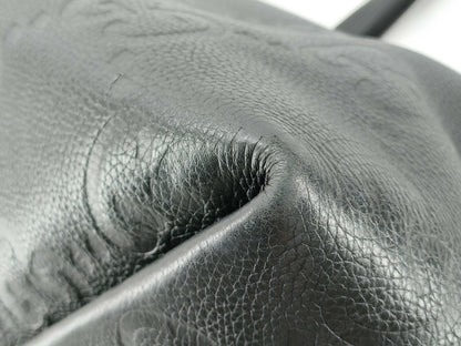 GUCCI 818771 Jumbo GG Leather Tote Bag in Black, Abbey Tote Bag