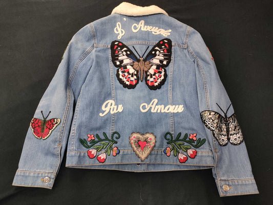 GUCCI Denim Jacket Size 10 Cover Jacket