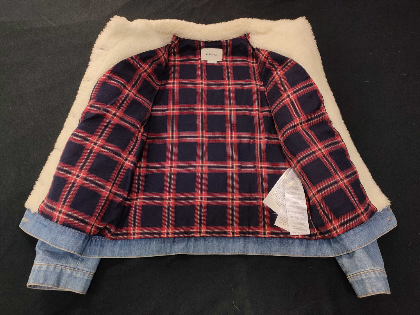 GUCCI Denim Jacket Size 10 Cover Jacket