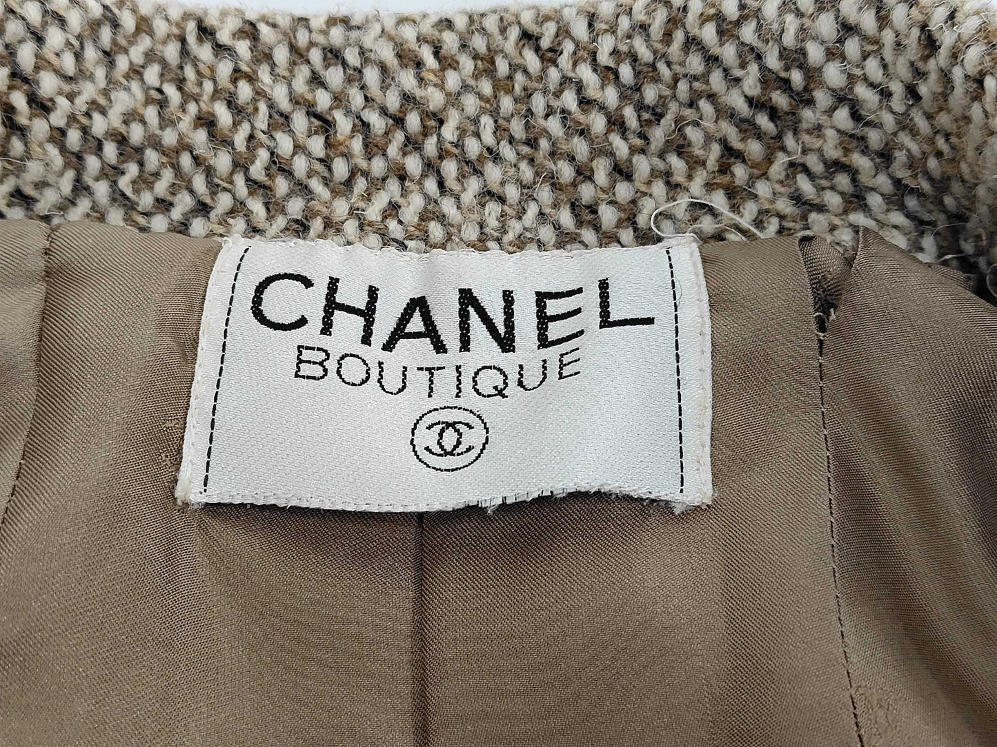 CHANEL Tweed Jacket with Scarf