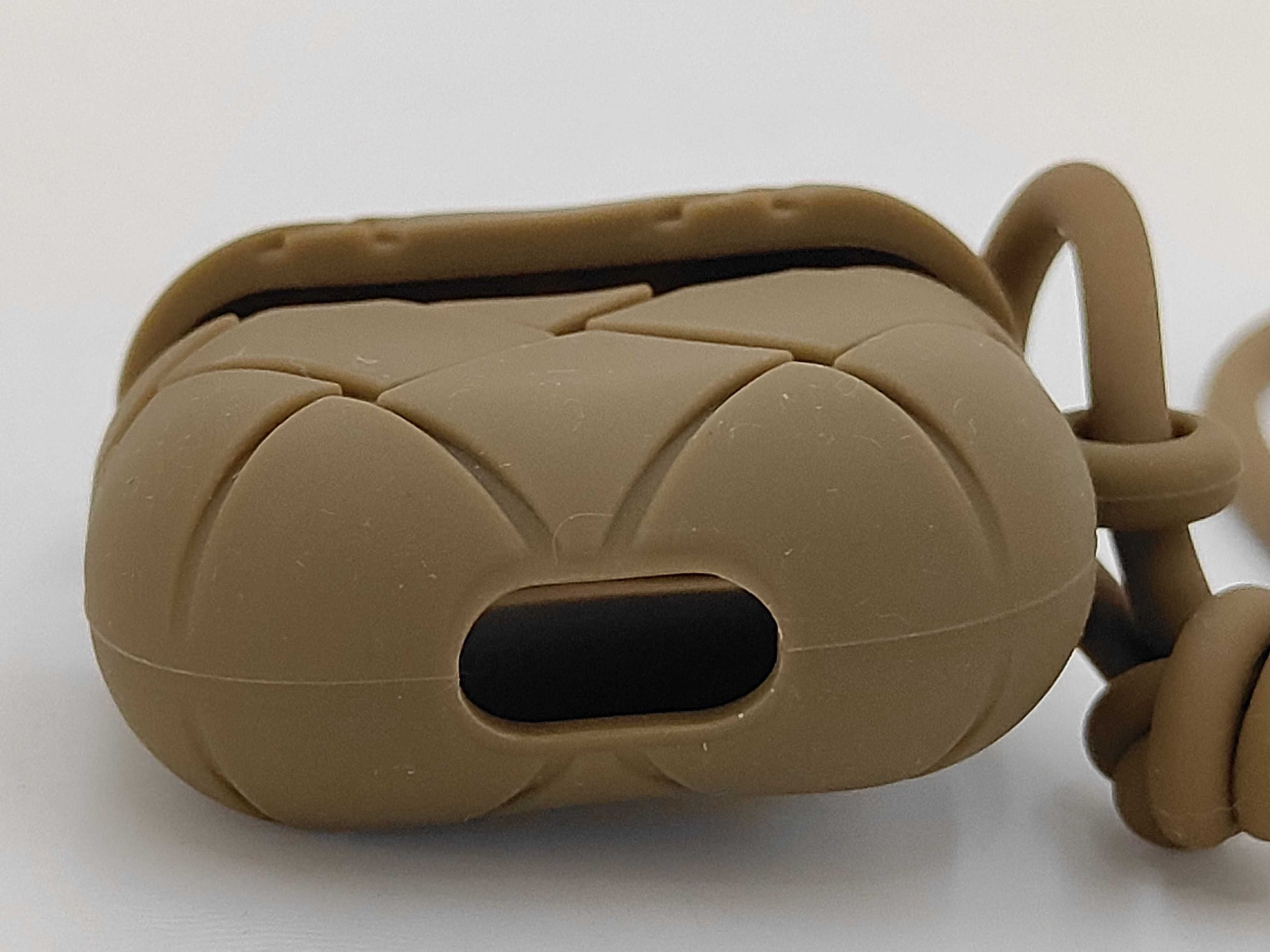 BOTTEGA VENETA Intrecciato Brown Rubber AirPods Pro Case, Earphone Case, Other Accessories