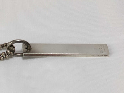 GUCCI Silver Plated Double Ball Chain Necklace Necklace