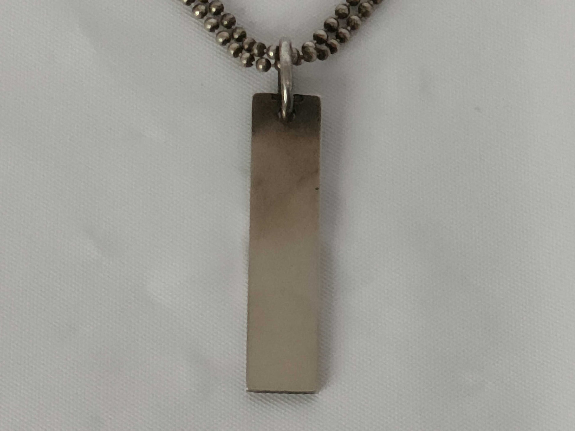 GUCCI Silver Plated Double Ball Chain Necklace Necklace