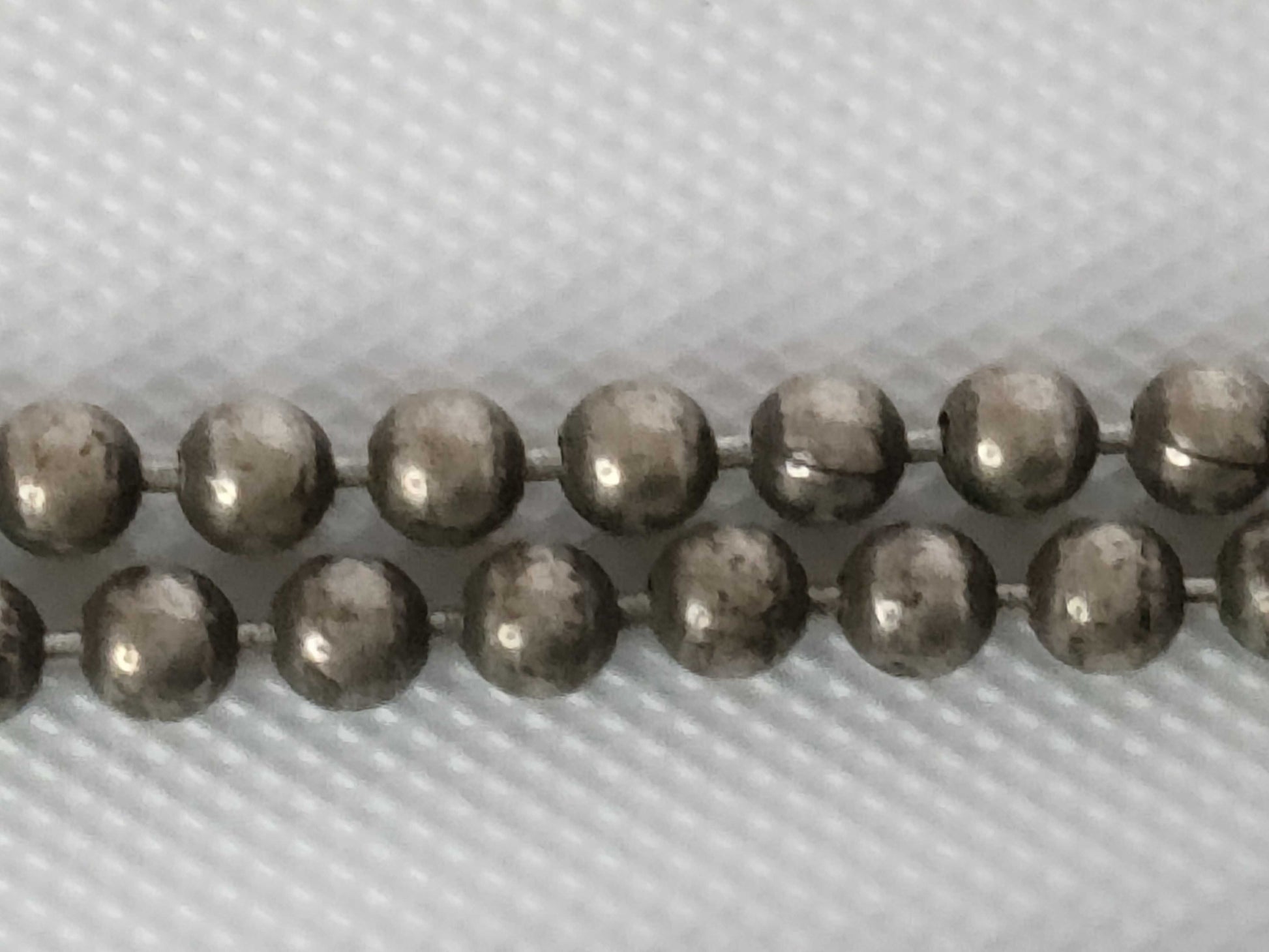 GUCCI Silver Plated Double Ball Chain Necklace Necklace