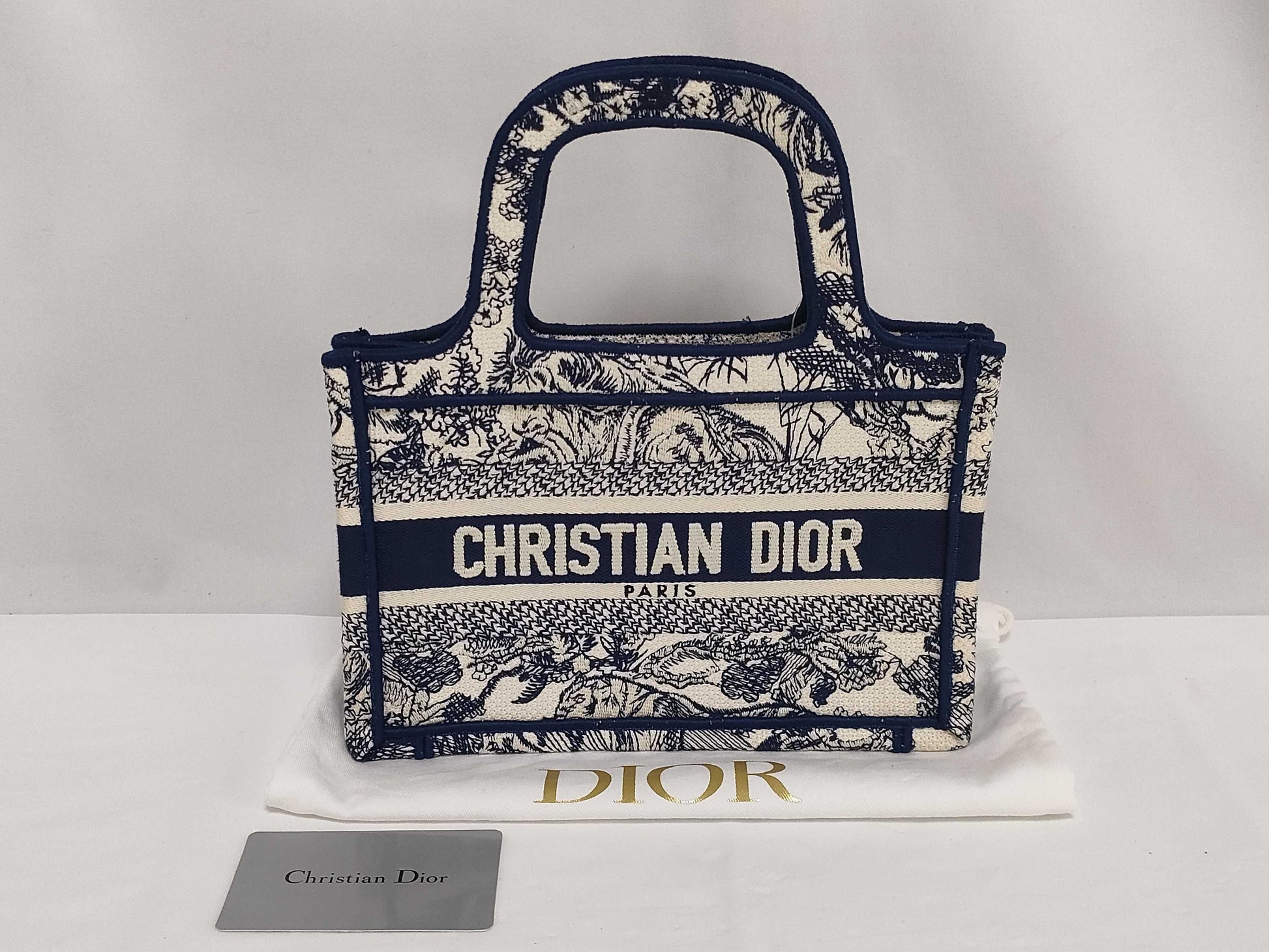 Dior Book Tote Mini Toile de Jouy Gallery Tote Bag