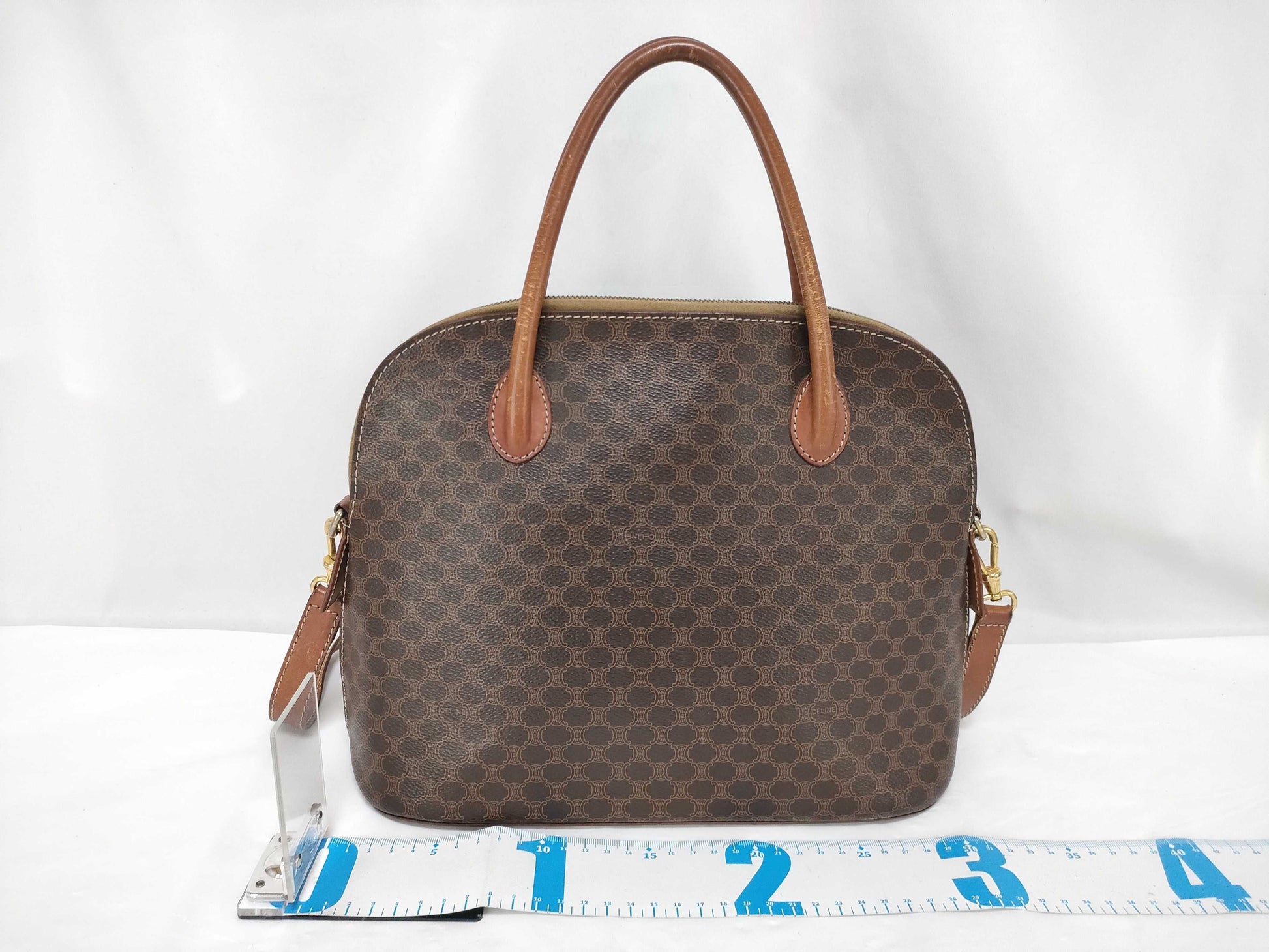 CELINE Macadam 2-Way Shoulder Bag