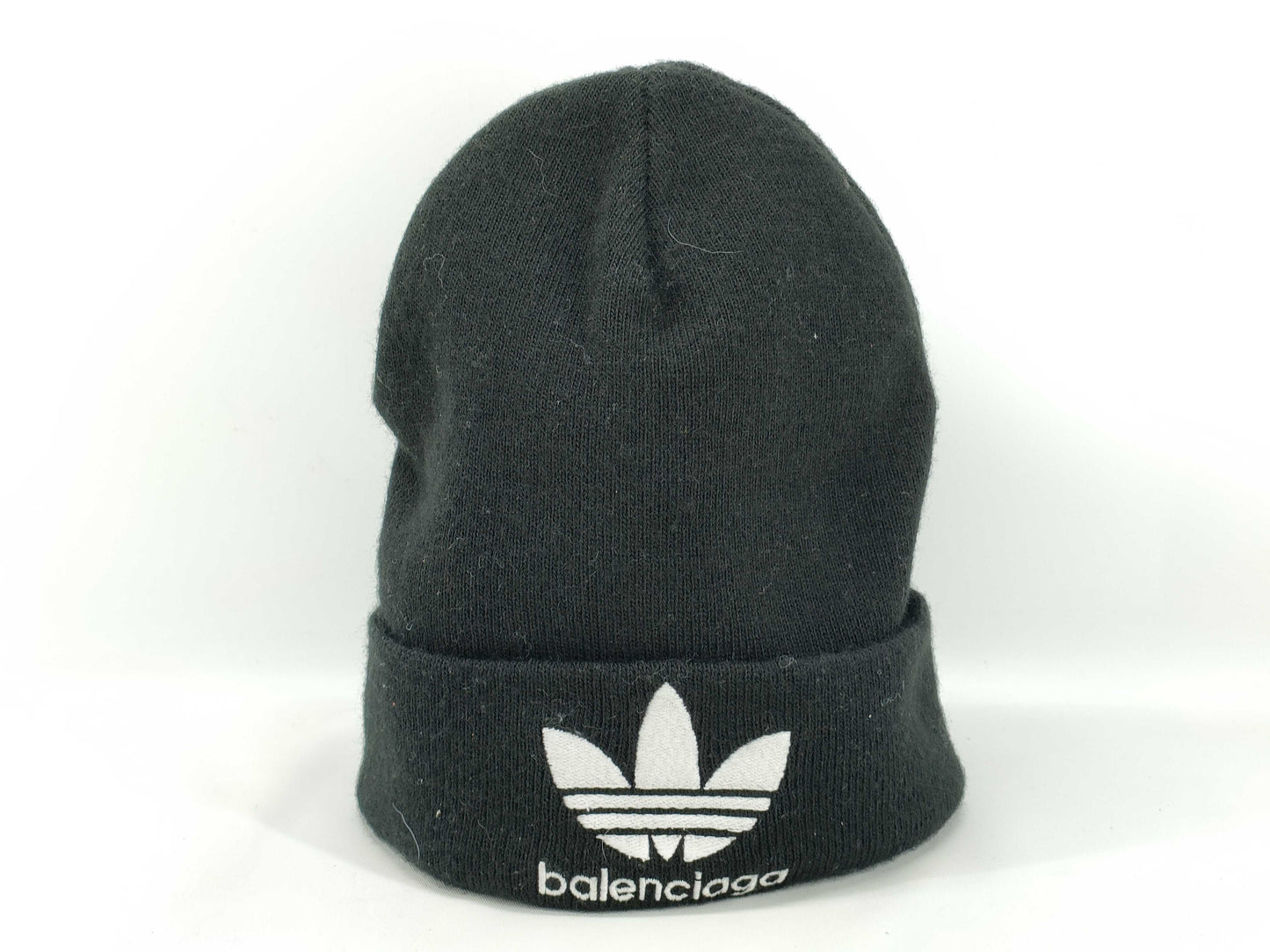 BALENCIAGA ADIDAS Adidas Logo Beanie Knit Hat Size 2 Black 724009 Other Accessories