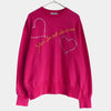 Yves Saint Laurent Vintage Logo Beaded Sweatshirt, Pink, Women's, Size M, Top