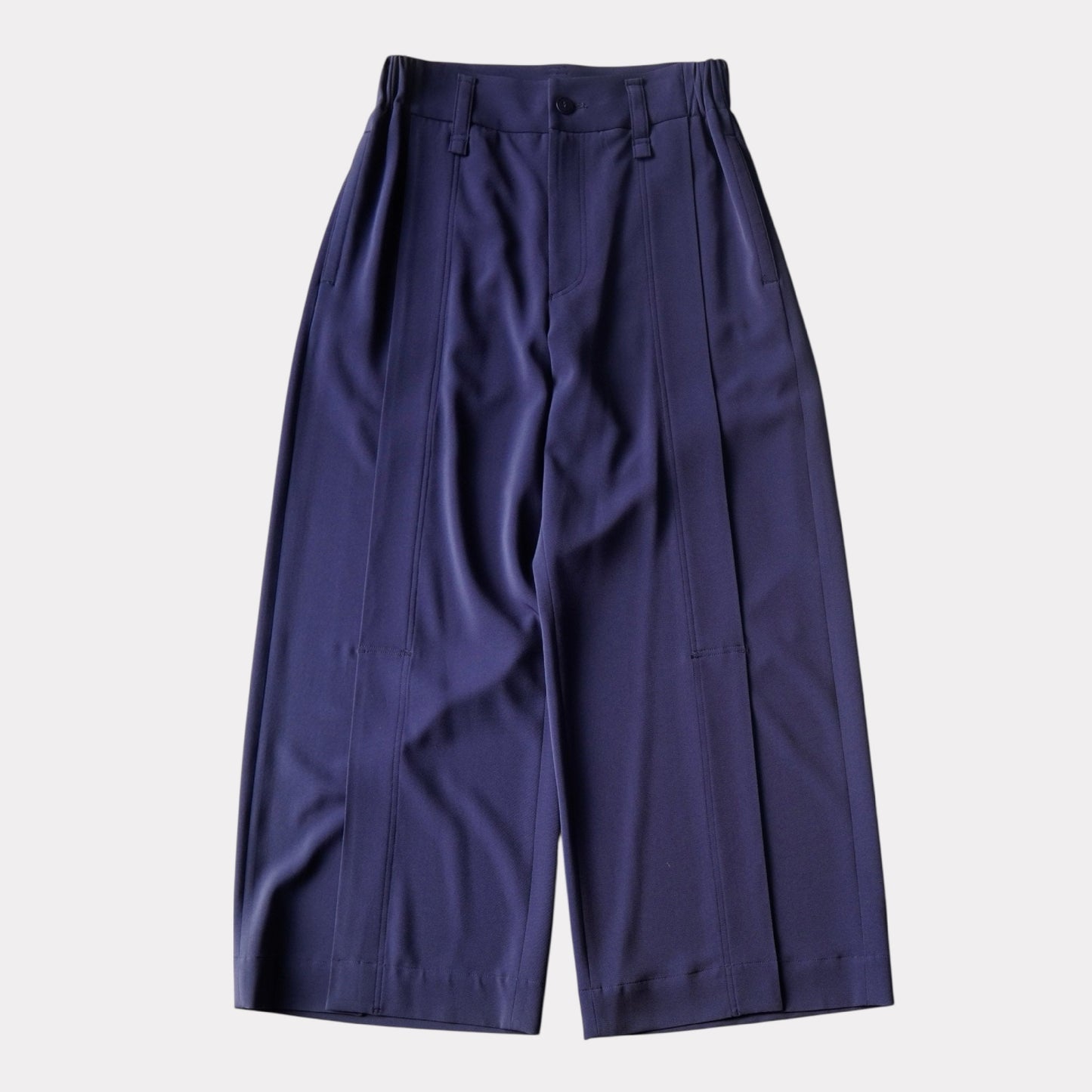 ISSEY MIYAKE ISSEY MIYAKE Wide Slacks, Navy, Women's, Size 2