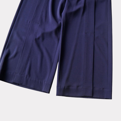 ISSEY MIYAKE ISSEY MIYAKE Wide Slacks, Navy, Women's, Size 2
