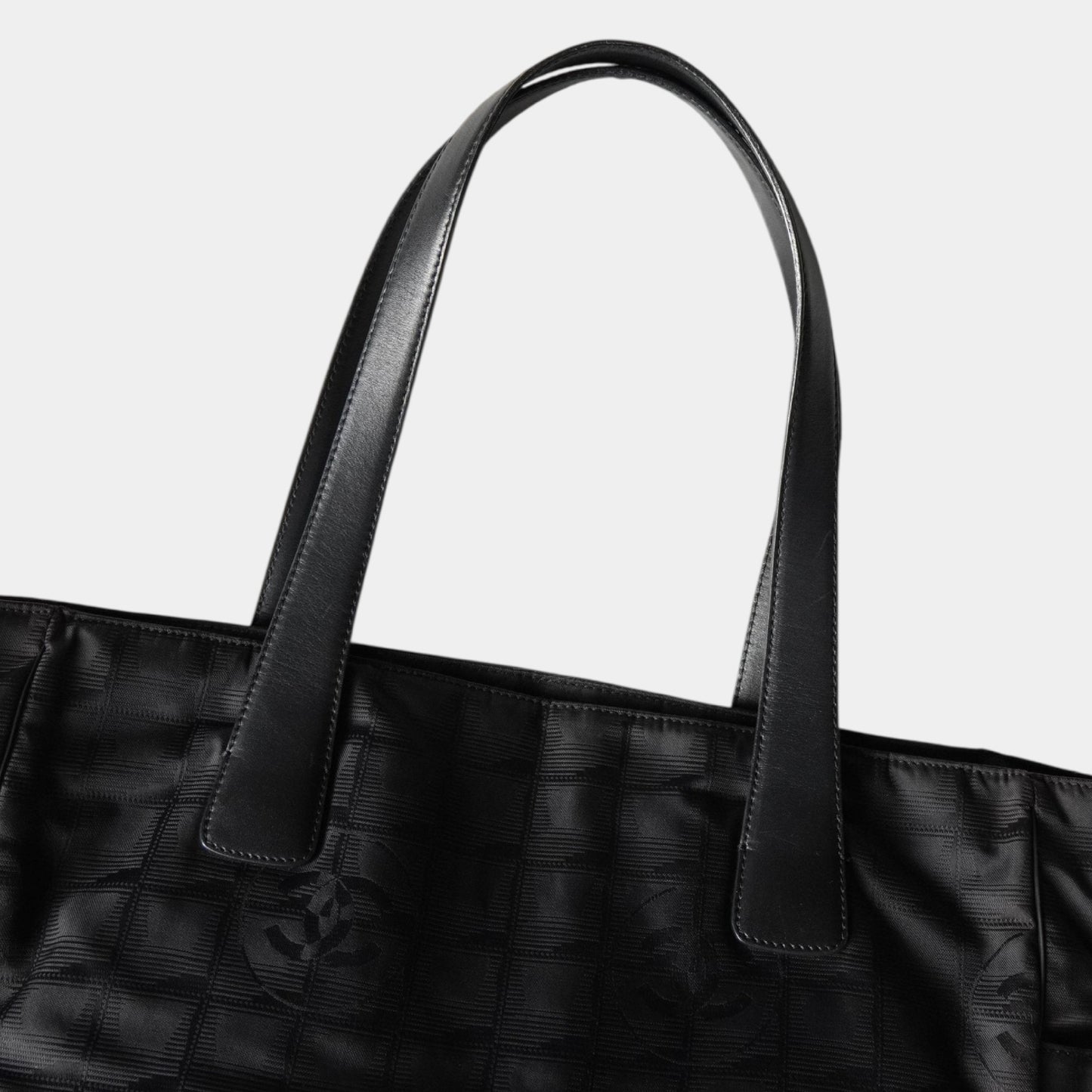CHANEL New Travel Line GM Black 7-digit No. 6 Tote Bag