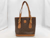 CELINE Macadam Leather Tote Bag Brown Tote Bag