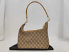 GUCCI 001.3812GG Canvas Shoulder Bag, Canvas and Leather, Camel, Comes with Dust Bag