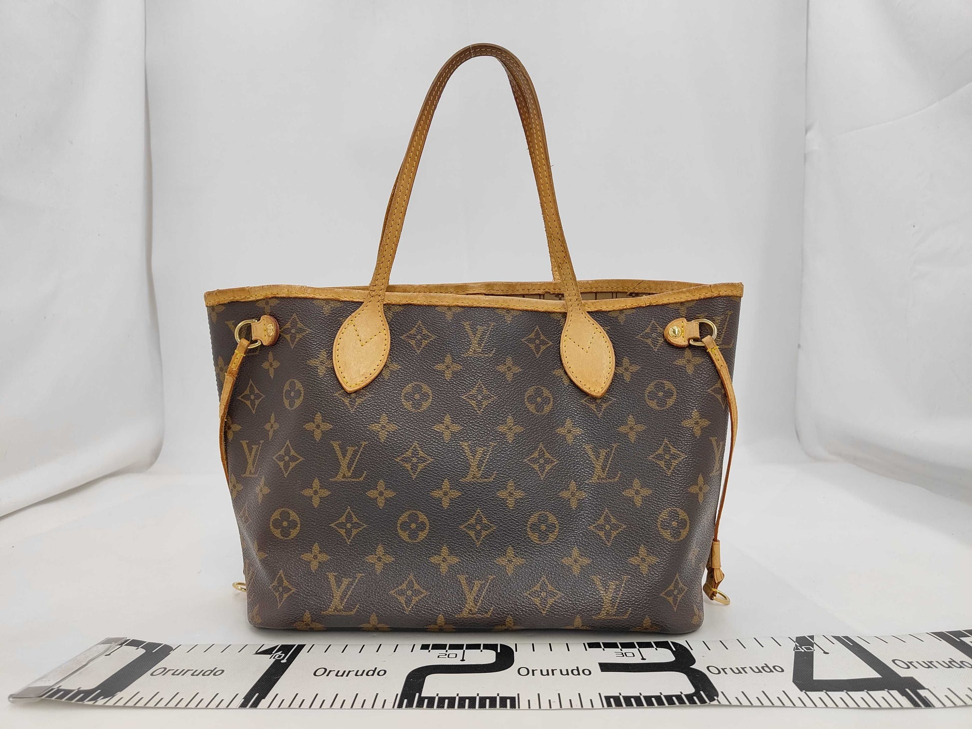 LOUIS VUITTON M40155 Monogram Neverfull PM Old-Style Tote Bag
