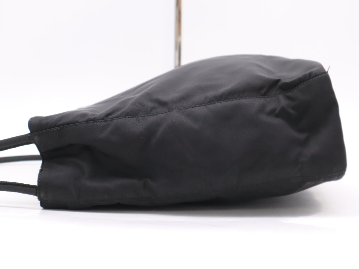 PRADA Nylon Triangle Logo Shoulder Bag Black Tote Bag