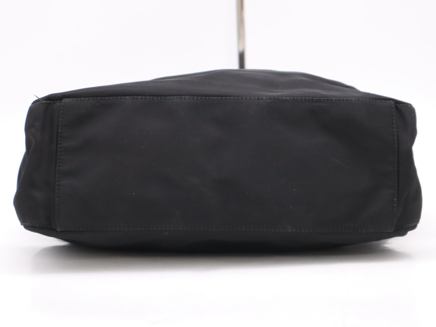 PRADA Nylon Triangle Logo Shoulder Bag Black Tote Bag