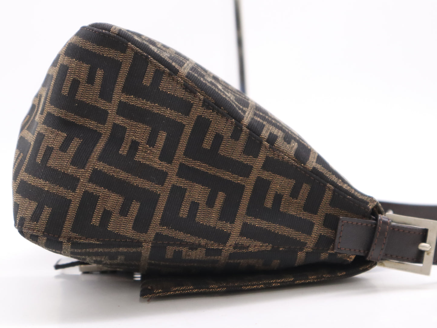 FENDI Zucca Mamma Bucket One-Shoulder Brown/Black Shoulder Bag