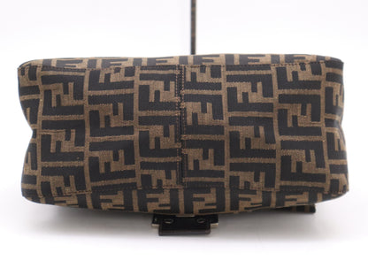 FENDI Zucca Mamma Bucket One-Shoulder Brown/Black Shoulder Bag