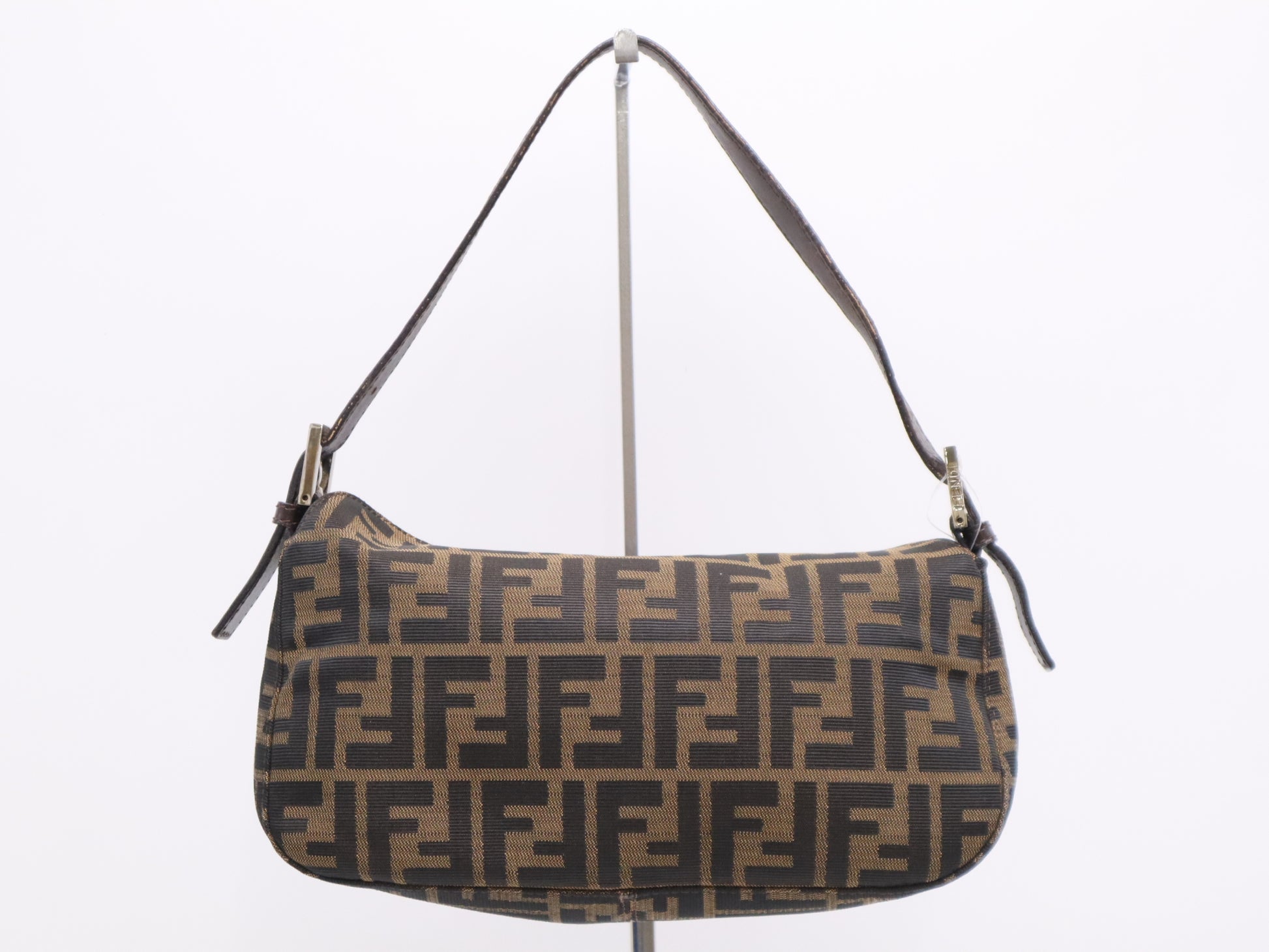 FENDI Zucca Mamma Bucket Brown Black Handbag