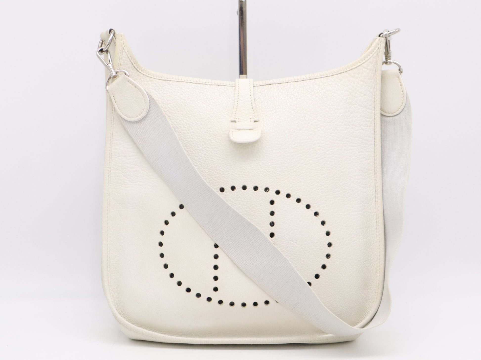 HERMES Leather Evelyne 2MM Shoulder Bag with Shoulder Strap, E Stamped, 2001