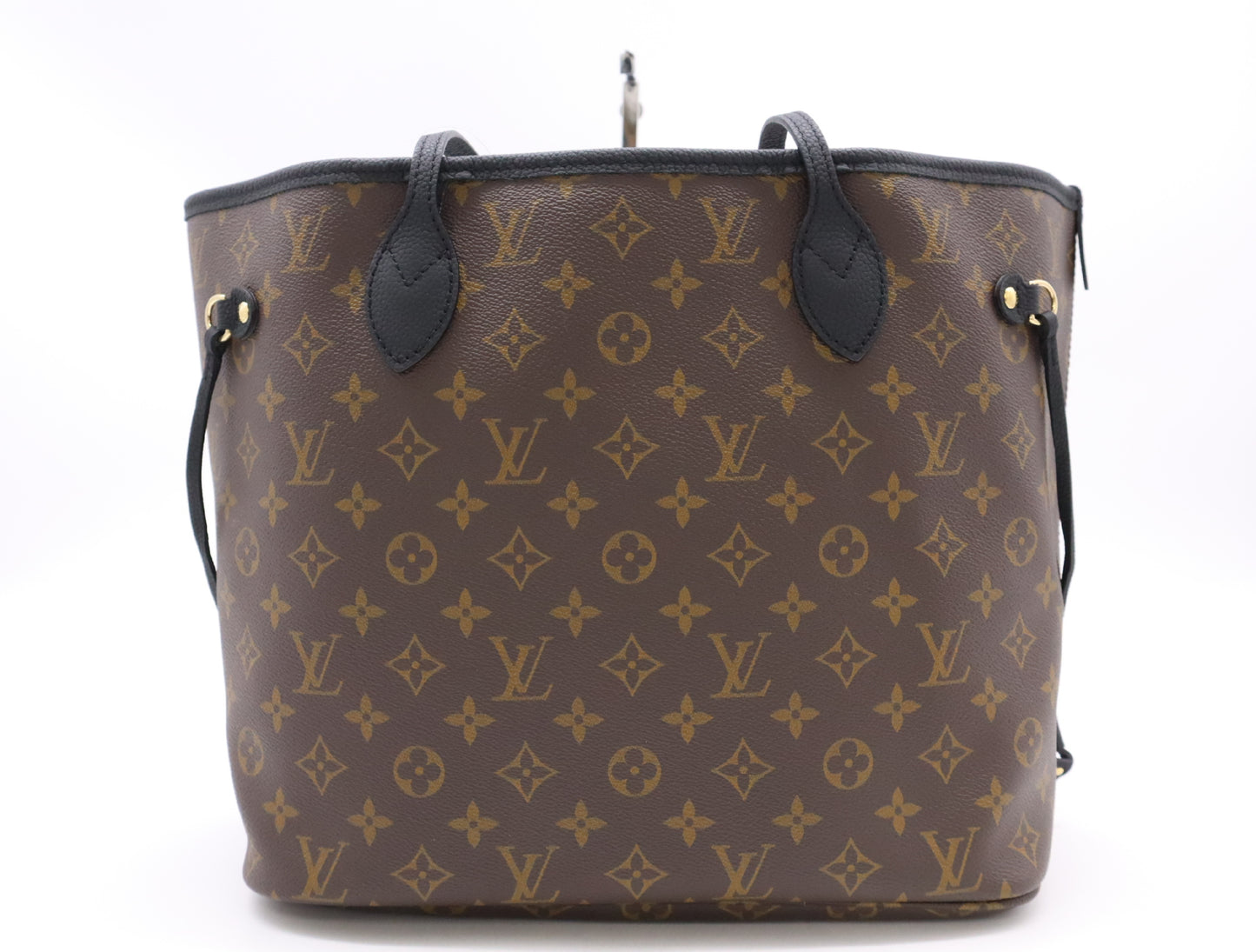 LOUIS VUITTON M11946 Damier Neverfull Inside-Out MM Noir Tote Bag, RFID Verified