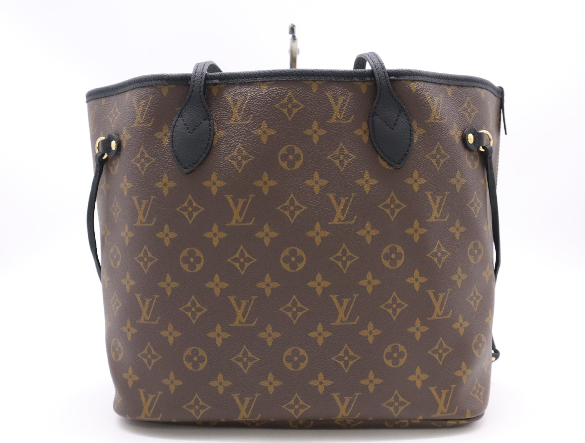 LOUIS VUITTON M11946 Damier Neverfull Inside-Out MM Noir Tote Bag, RFID Verified