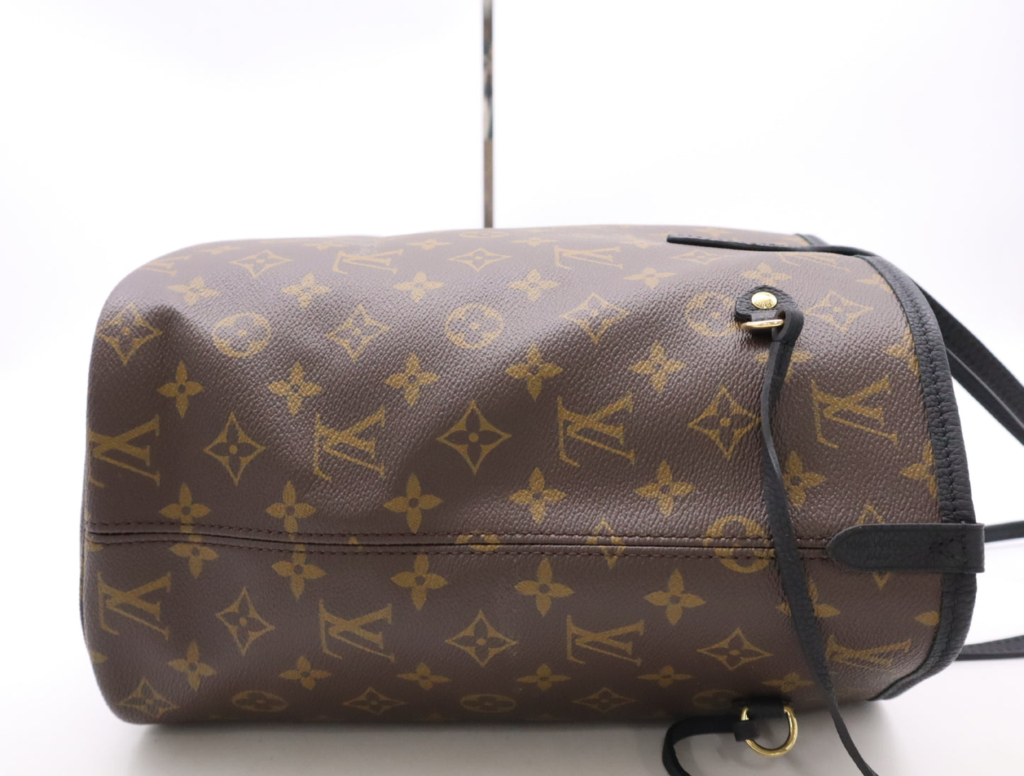 LOUIS VUITTON M11946 Damier Neverfull Inside-Out MM Noir Tote Bag, RFID Verified