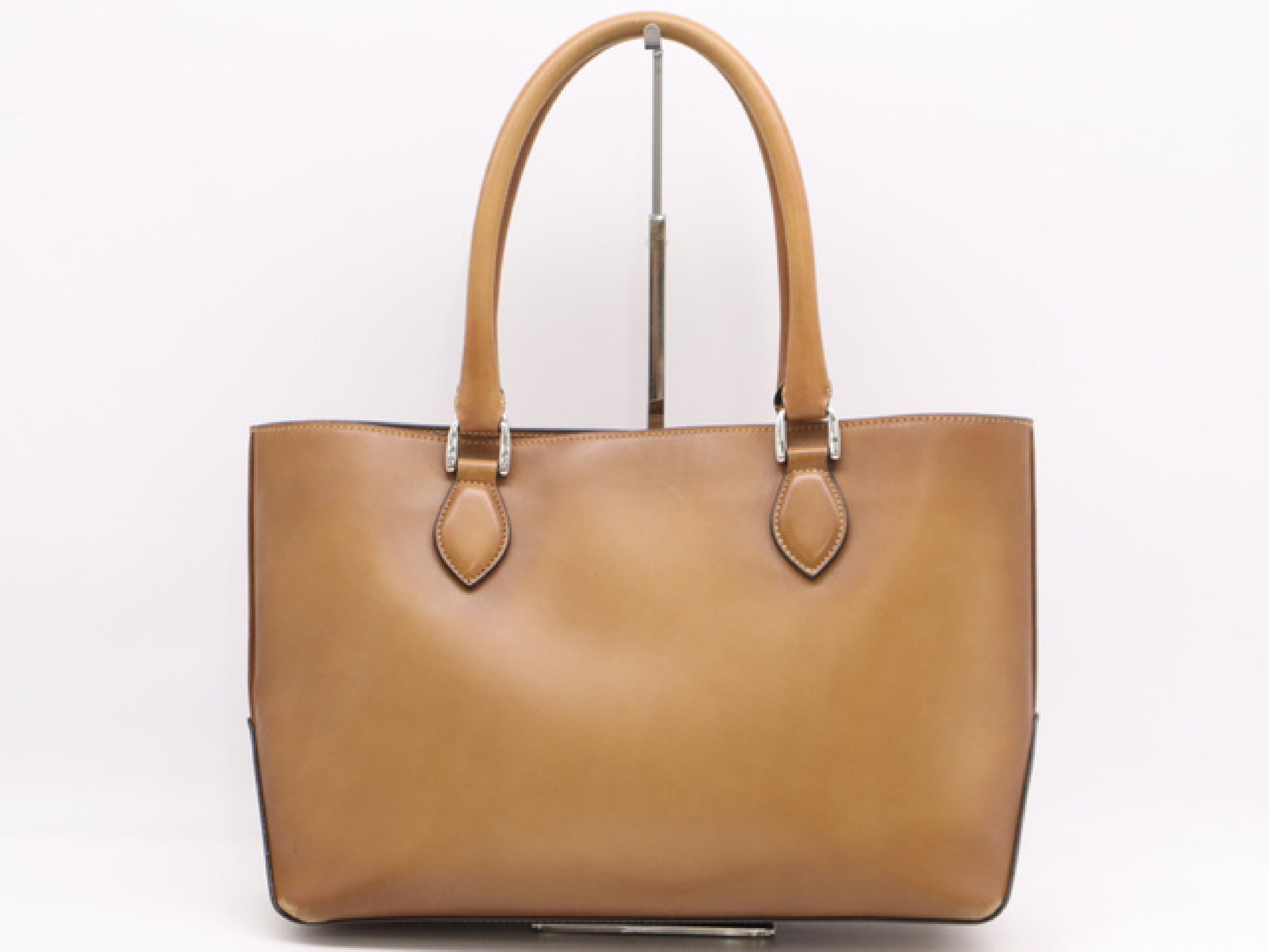 Berluti Leather Toujours Calligraphy Tote Bag, Brown, with Dust Bag