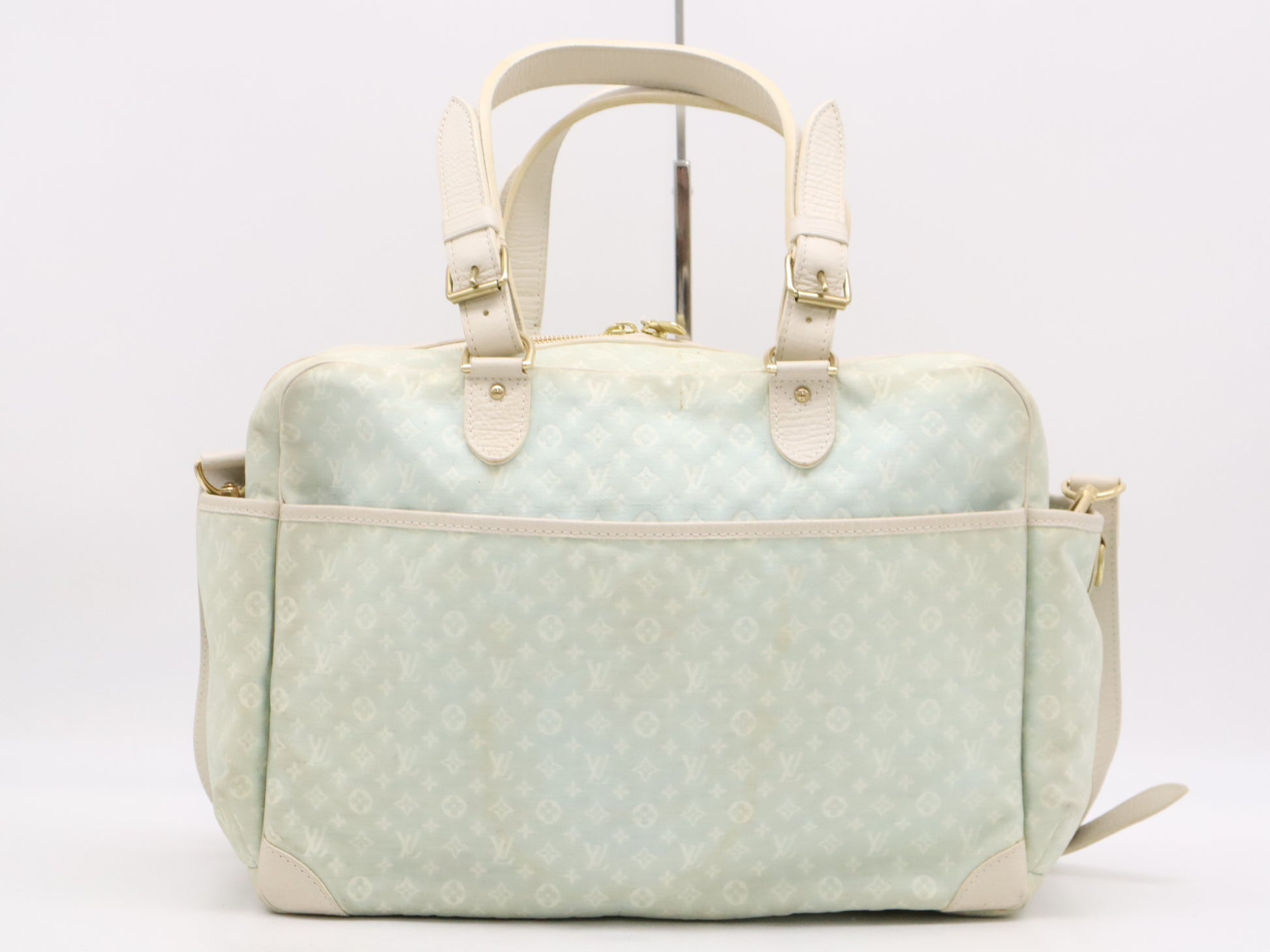 LOUIS VUITTON M95256 Mini Lansac Allange Blue Tote Bag with Shoulder Strap