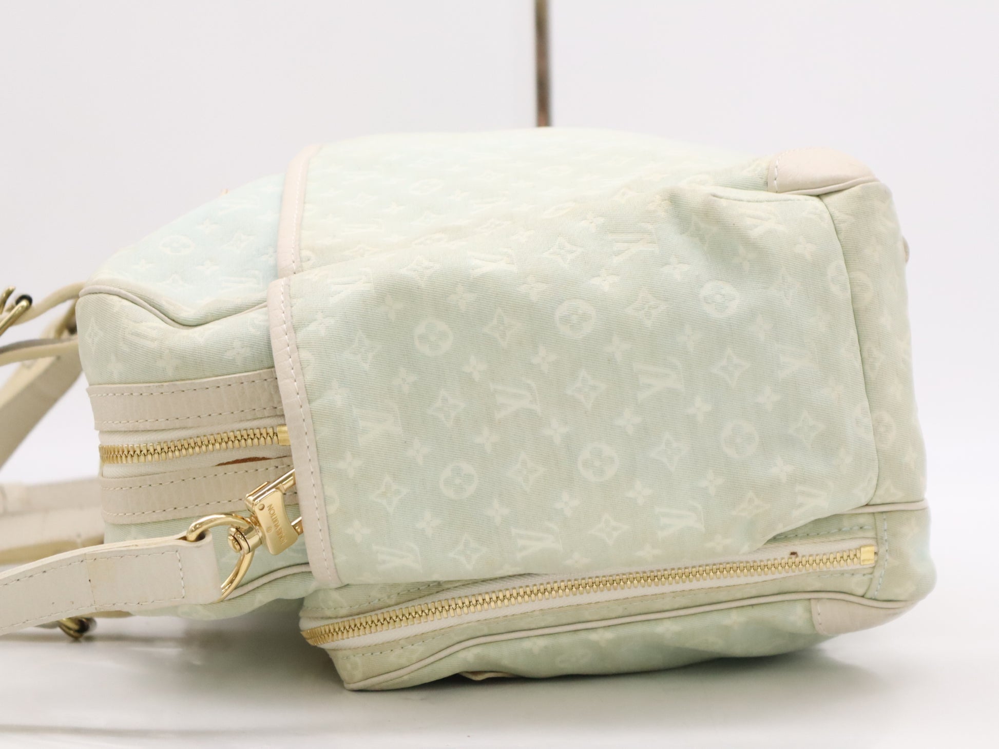 LOUIS VUITTON M95256 Mini Lansac Allange Blue Tote Bag with Shoulder Strap