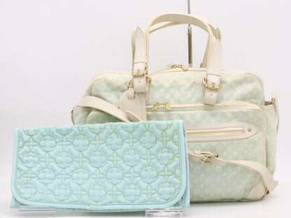 LOUIS VUITTON M95256 Mini Lansac Allange Blue Tote Bag with Shoulder Strap