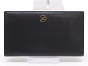 CHANEL Coco Button Bifold Leather Black Wallet