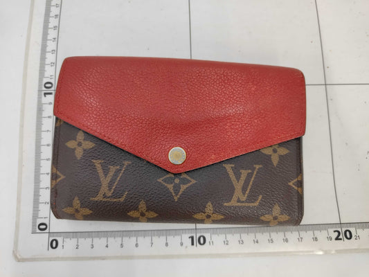 LOUIS VUITTON M60140 Monogram Portefeuille Pallas Compact Cerise Wallet