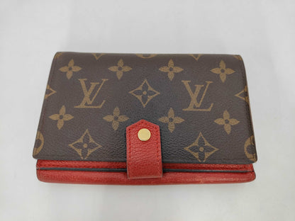 LOUIS VUITTON M60140 Monogram Portefeuille Pallas Compact Cerise Wallet