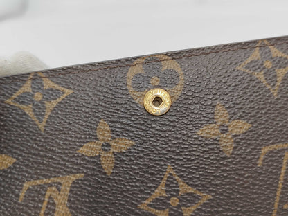 LOUIS VUITTON M60140 Monogram Portefeuille Pallas Compact Cerise Wallet