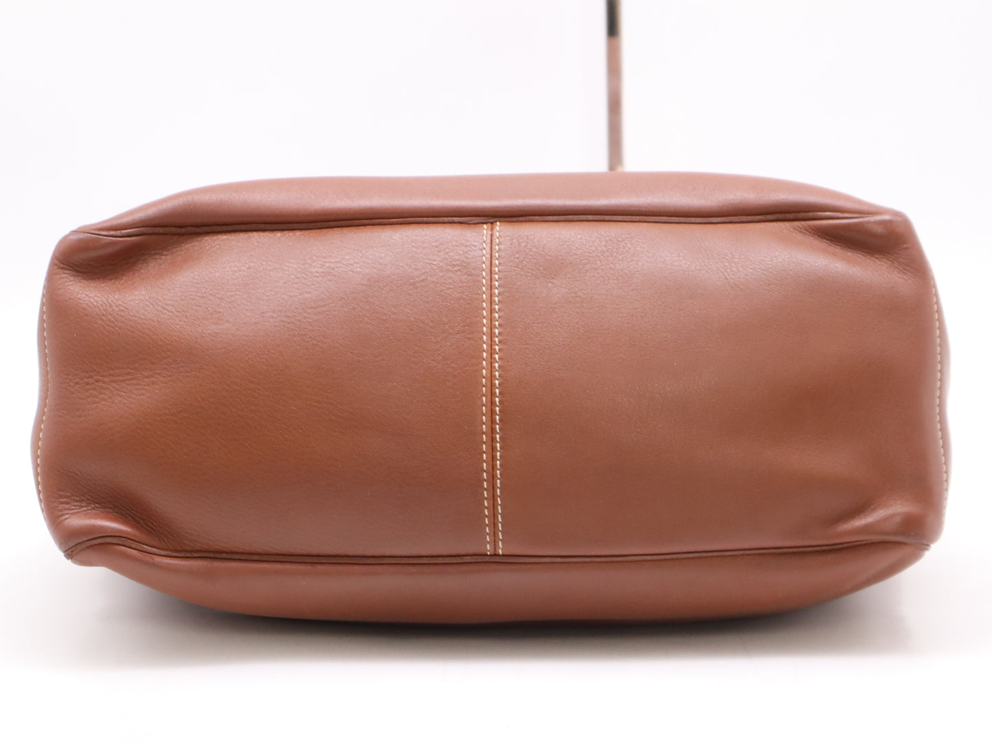 CELINE CE00/23 Leather Boogie Handbag, Brown, with Silver Hardware