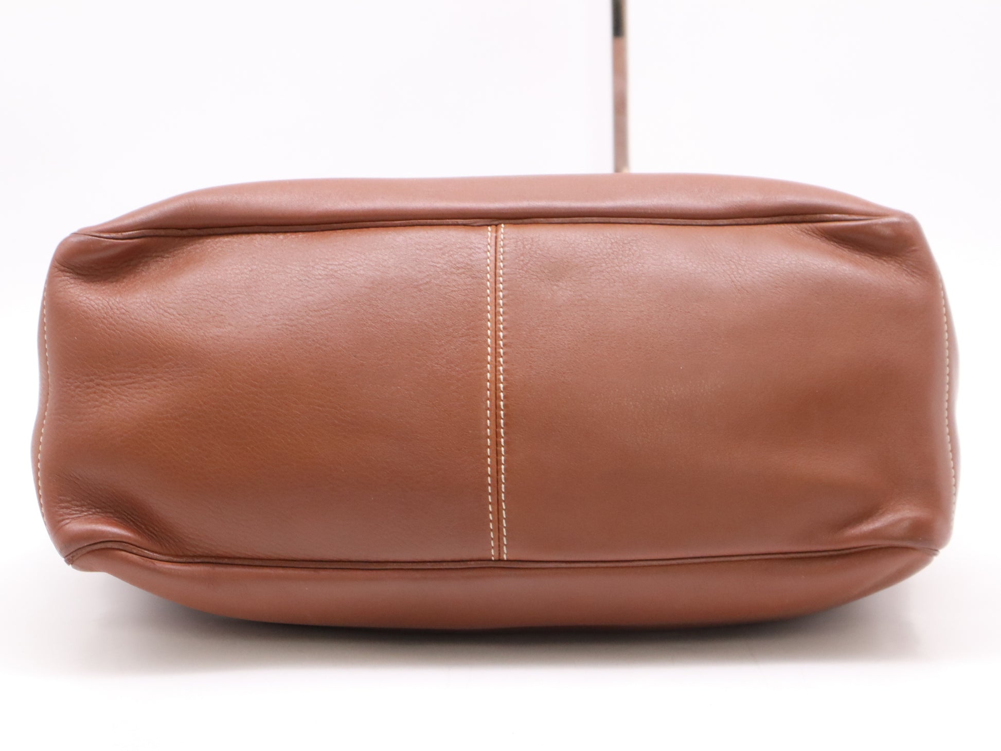 CELINE CE00/23 Leather Boogie Handbag, Brown, with Silver Hardware