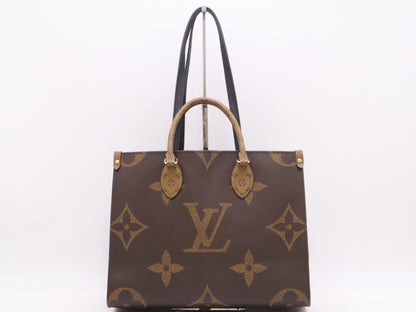 LOUIS VUITTON M45321 Reverse on the Go - MM Monogram Giant Tote Bag