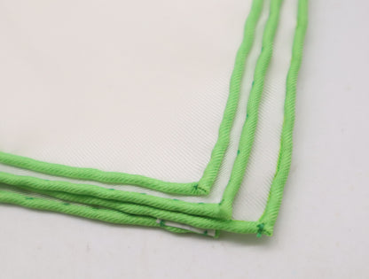 HERMES Silk Carré 90 "Lapins Dans un Champ de" Rabbit and Wheat Field Pattern White Green Scarf