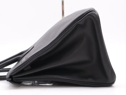 HERMES Birkin 35 Black Togo with Sterling Silver Hardware, K Stamp, 2007 Handbag