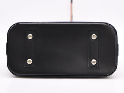 LOUIS VUITTON M51963? Epi Alma BB Stripe Handbag in White, Red, and Pink with Shoulder Strap