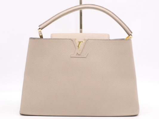 LOUIS VUITTON M94428 Taurillon Leather Capucines MM Gale Tote Bag