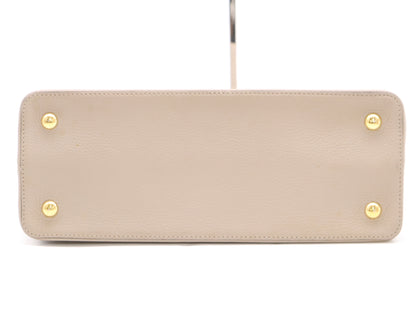 LOUIS VUITTON M94428 Taurillon Leather Capucines MM Gale Tote Bag