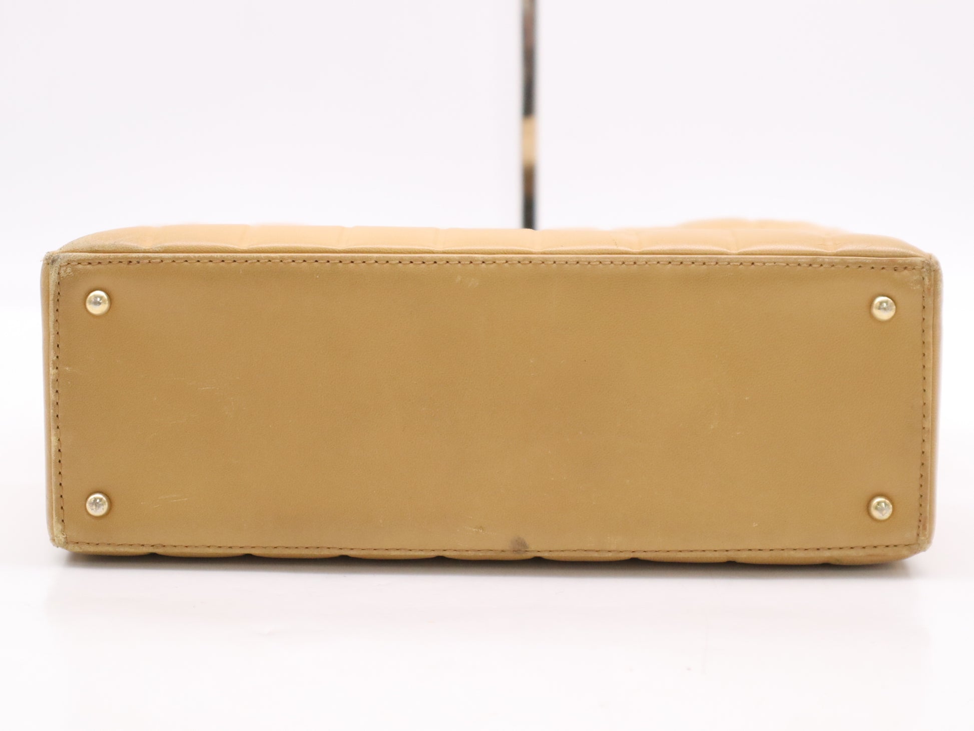 CHANEL A17809 Lambskin Chocolate Bar Shoulder Bag, Beige, GD Hardware, Seal, 7287372 Shoulder Bag