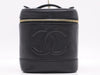 CHANEL A01998 Caviar Skin Vanity Bag Black with GD Hardware and Pouch