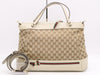 GUCCI 257349? Canvas x Leather GG Canvas Sherry Line 2-Way Tote Bag Beige with Shoulder Strap