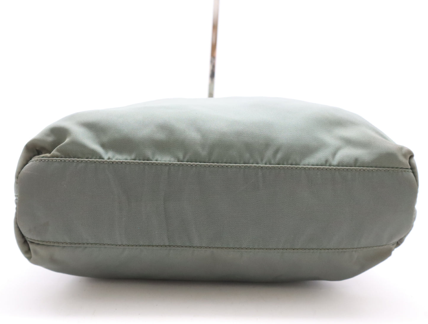 PRADA Nylon Triangle Logo Handbag Olive Green