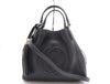 GUCCI Leather Soho Interlocking G 2-Way Handbag with Shoulder Strap and Fringe