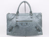 BALENCIAGA 132110 Leather The Work Handbag, Gray