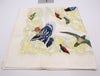 HERMES Silk Carré 90 OISEAUX DE LINDE ET DE LHIMALAYA Indian and Himalayan Birds Pattern Light Blue Gray Scarf
